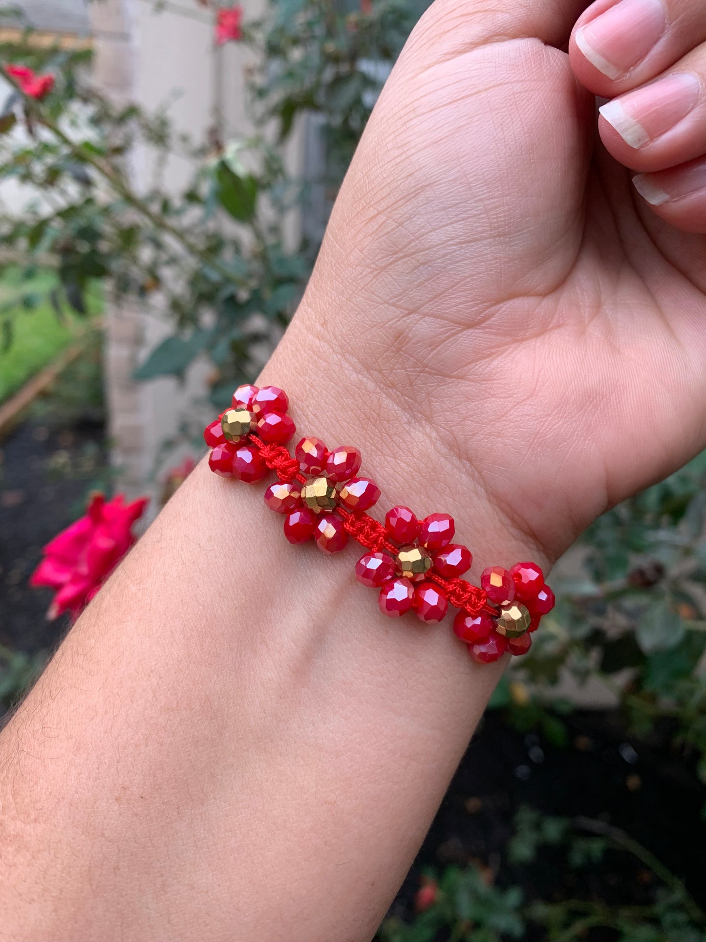 Bracelet Flowers Colors Crystal