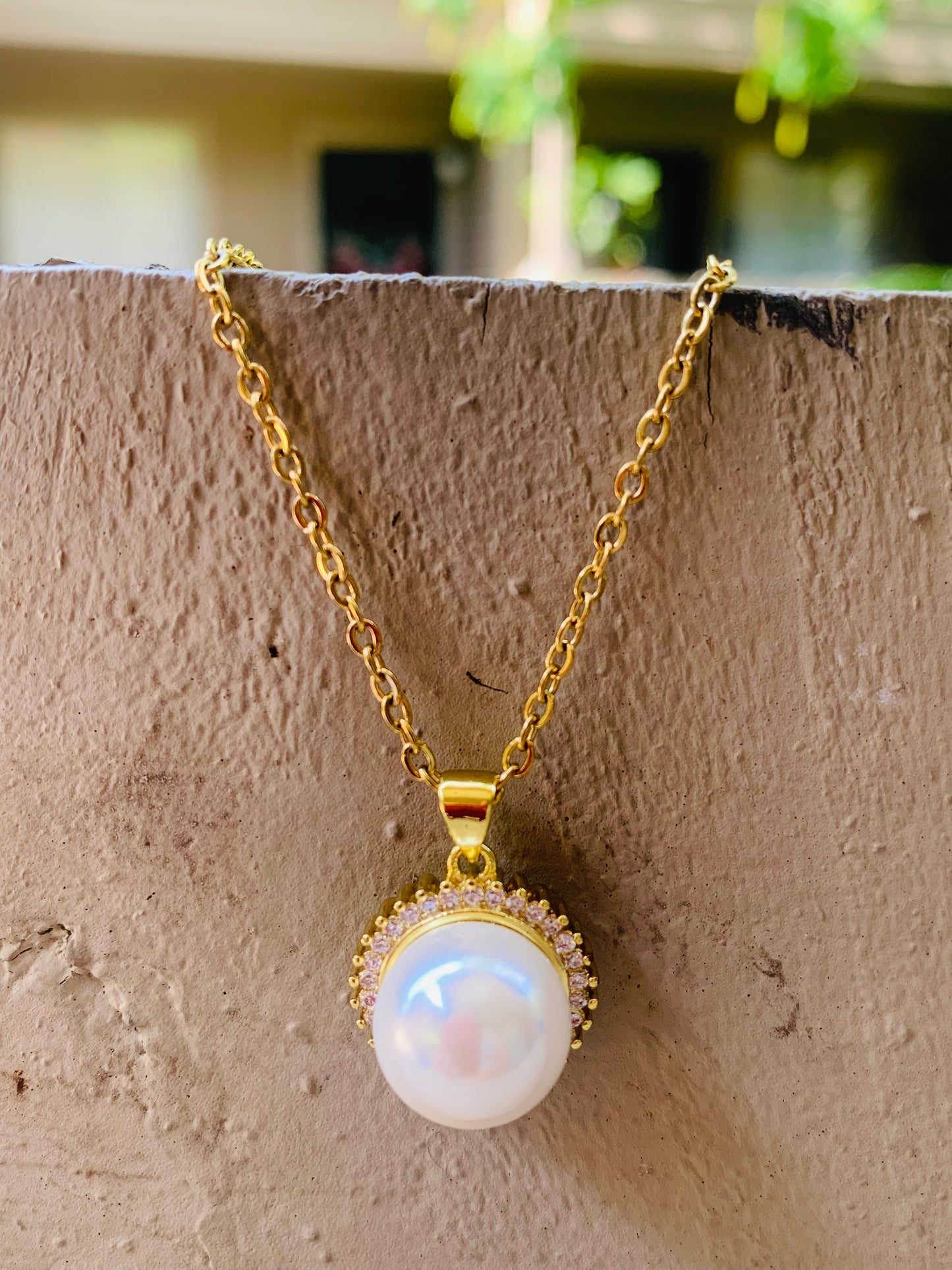Necklace Pearl Charm