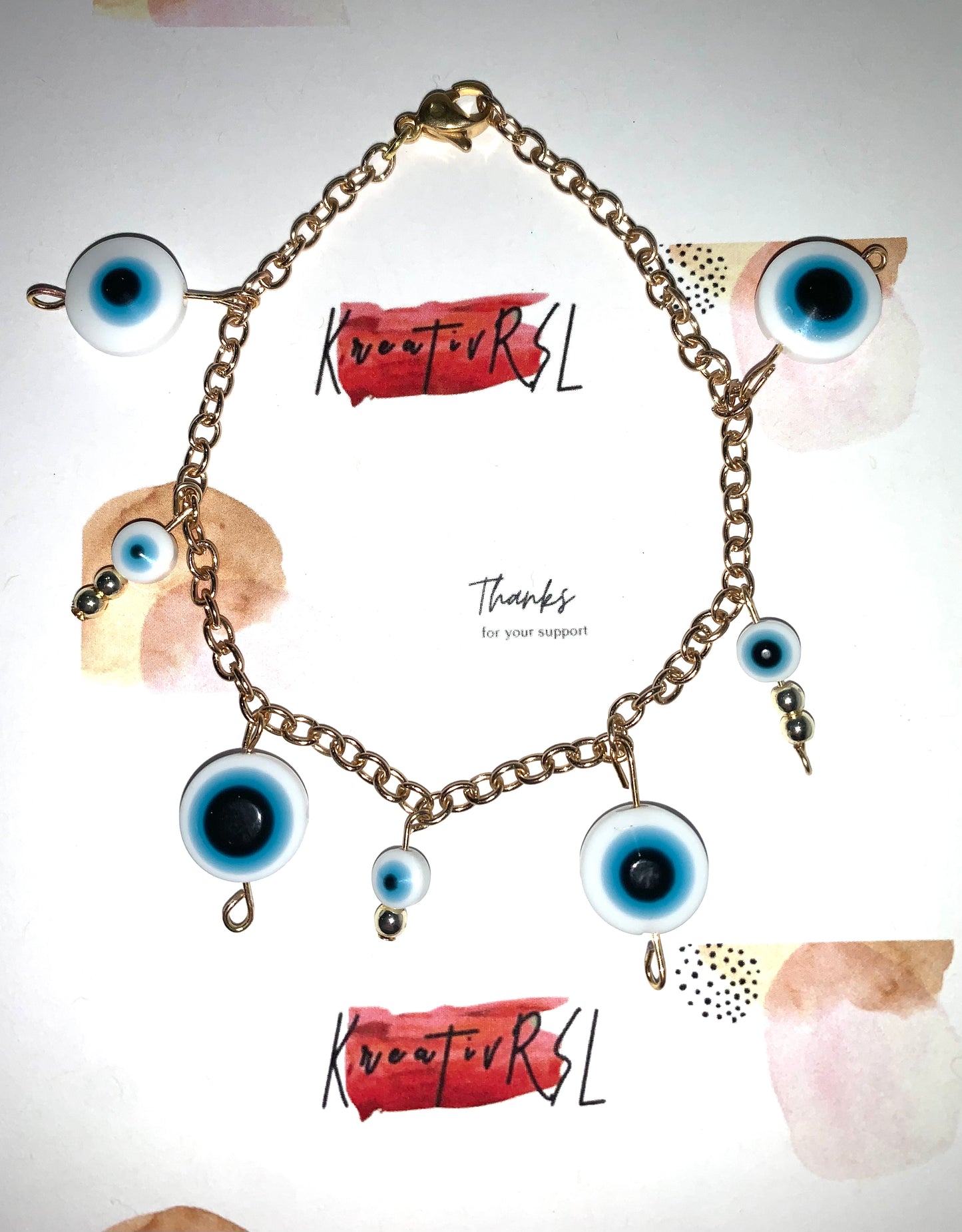 Lolly blue eye bracelet