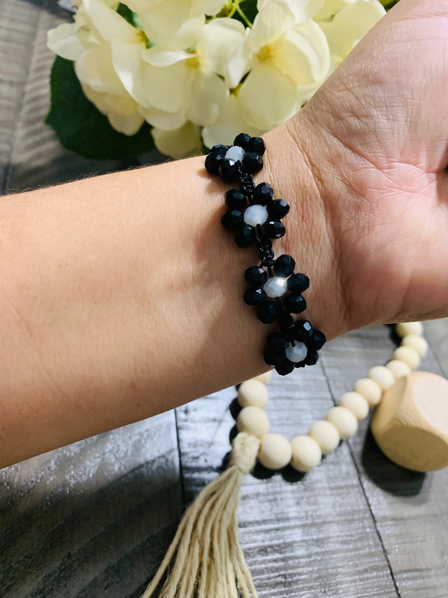 Bracelet Flowers Colors Crystal