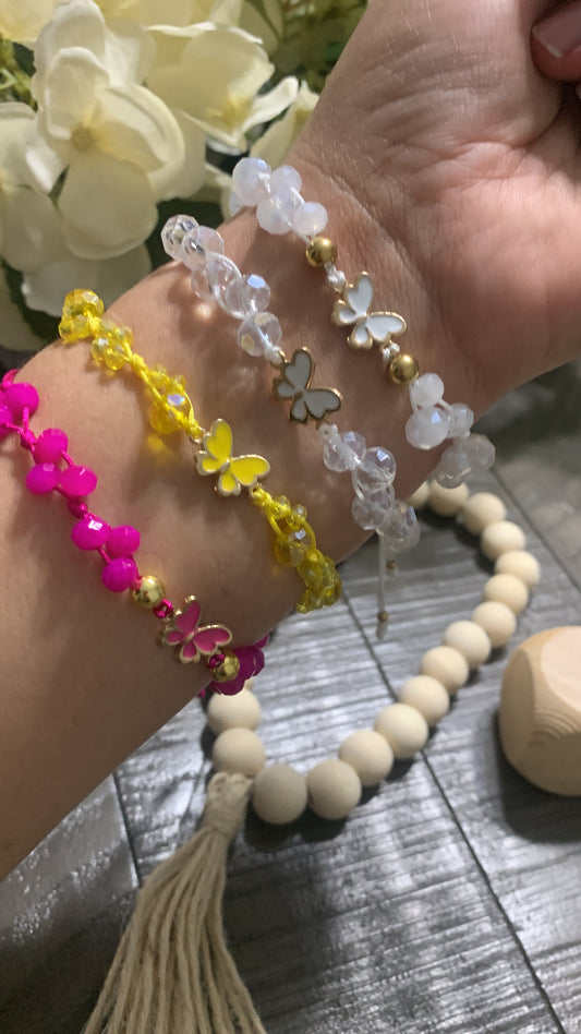Bracelet Butterfly Colors Crystal