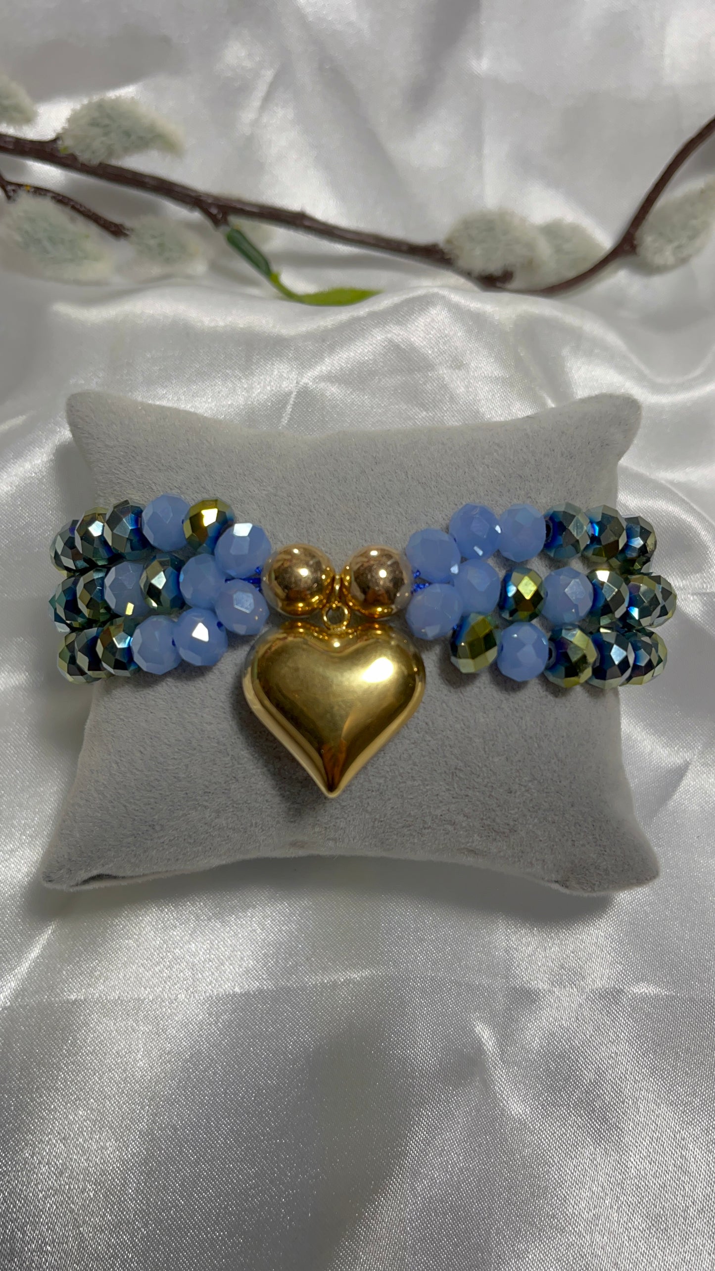 Bracelet Blues Heart Biguui
