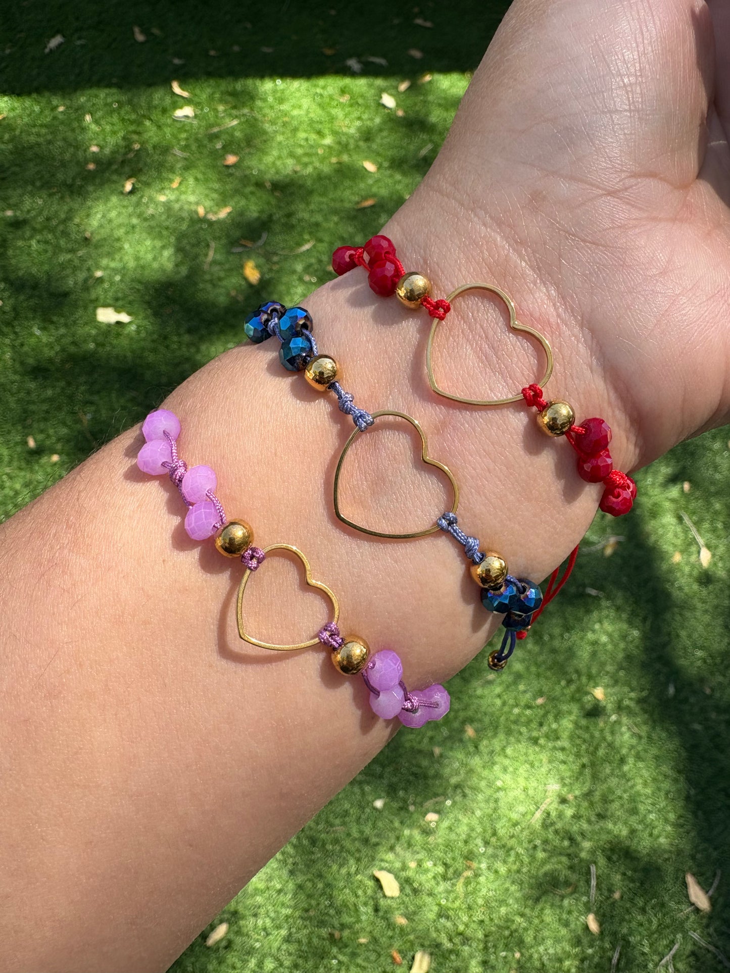Heart Bracelets Beads Lupe