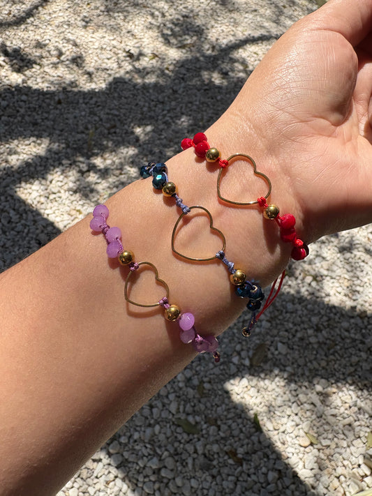 Heart Bracelets Beads Lupe