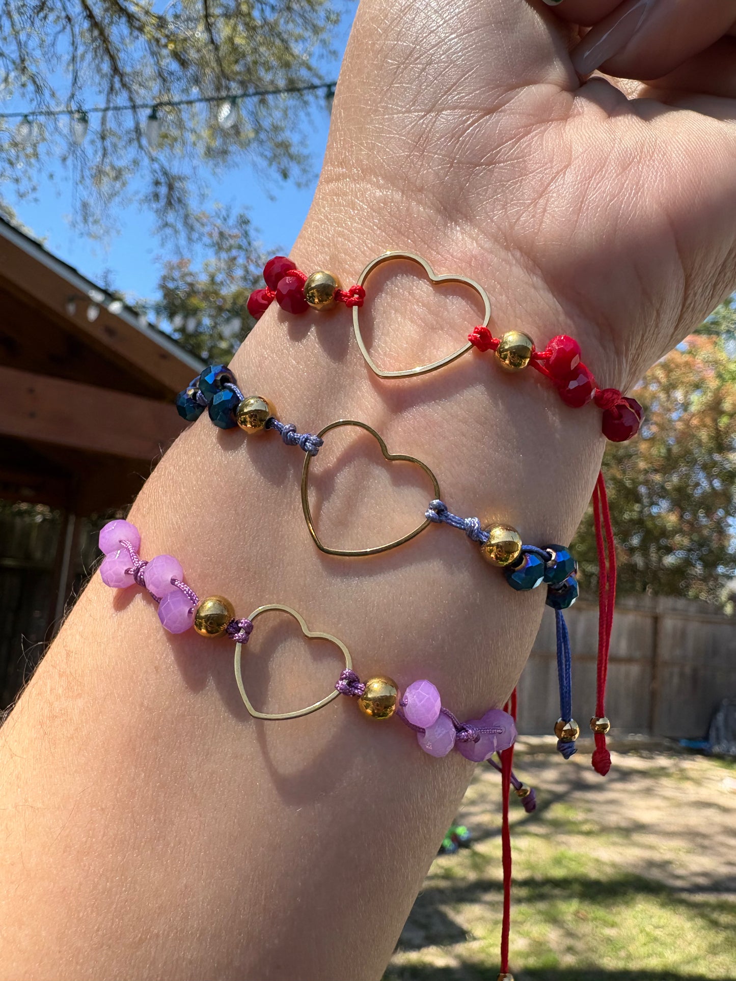 Heart Bracelets Beads Lupe