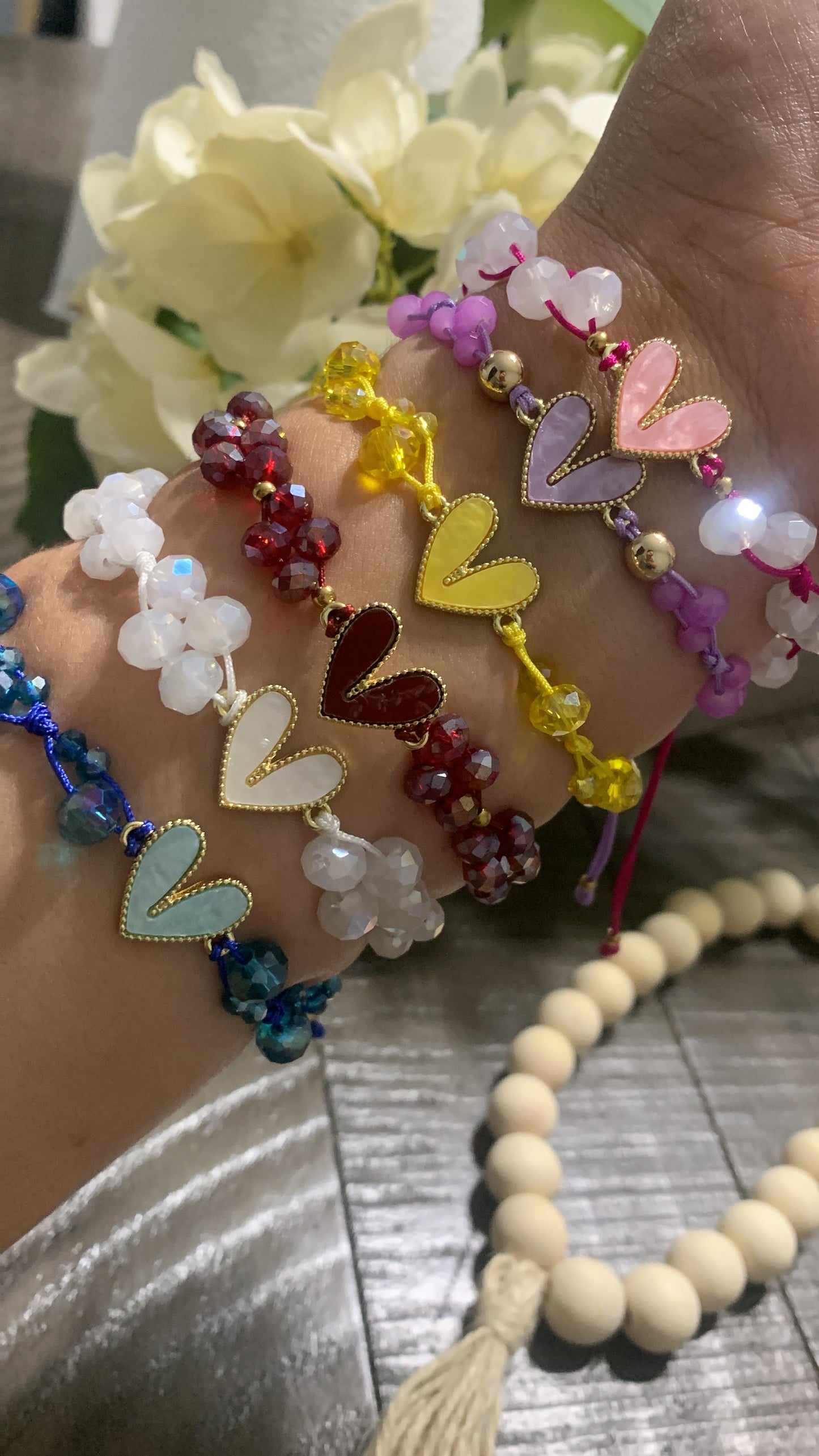Heart Colors Bracelet Crystal