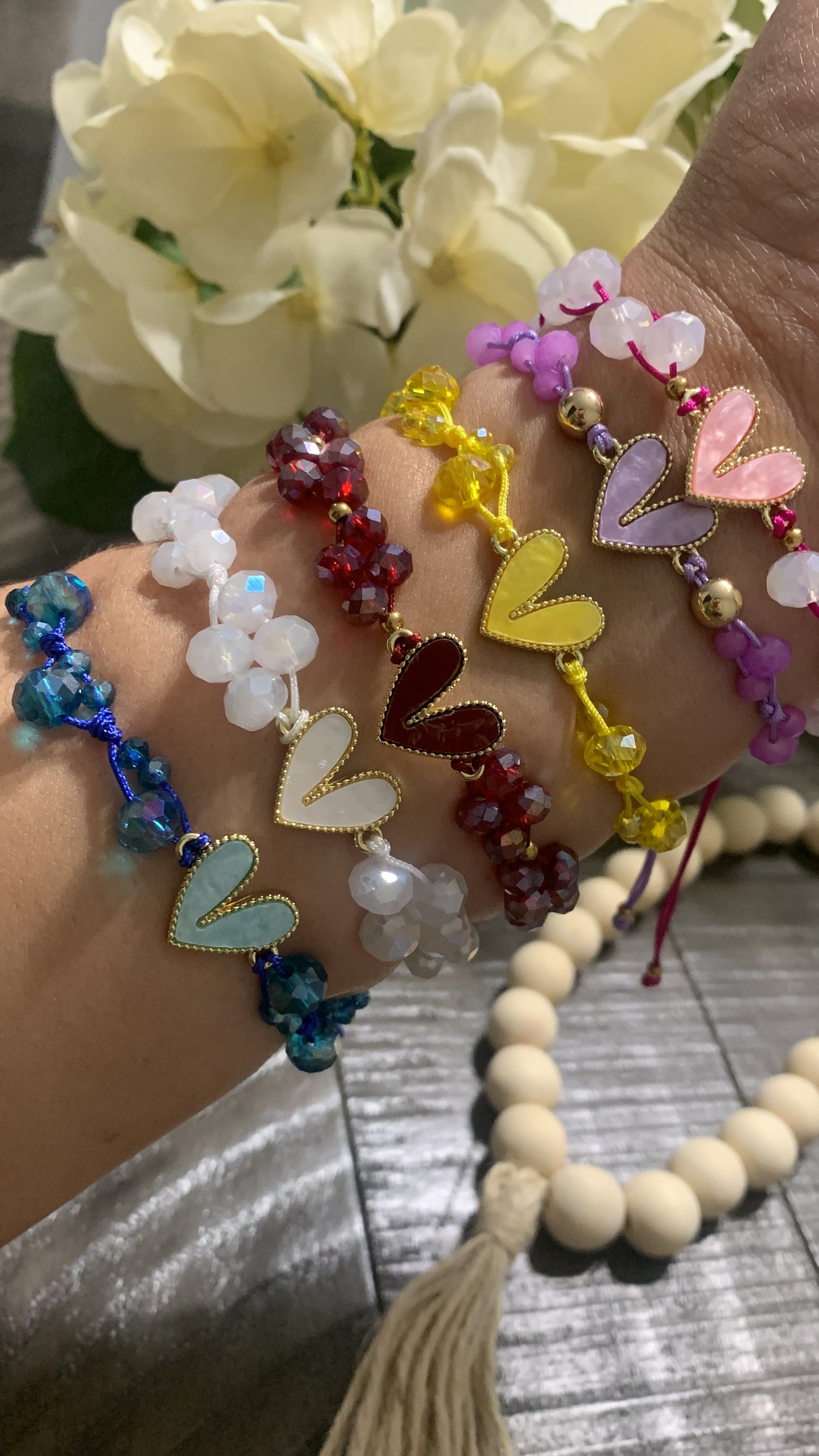 Heart Colors Bracelet Crystal