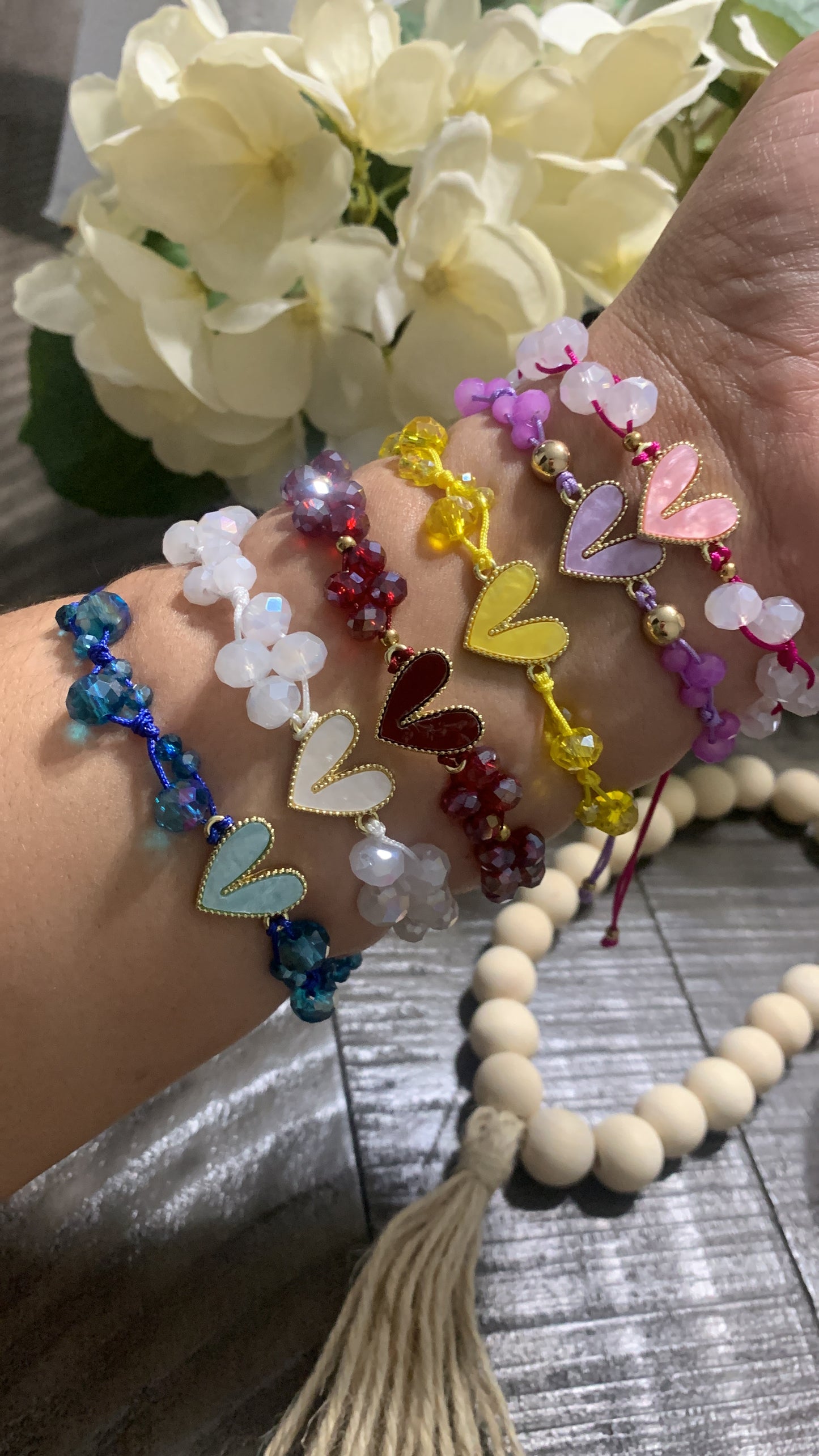 Heart Colors Bracelet Crystal