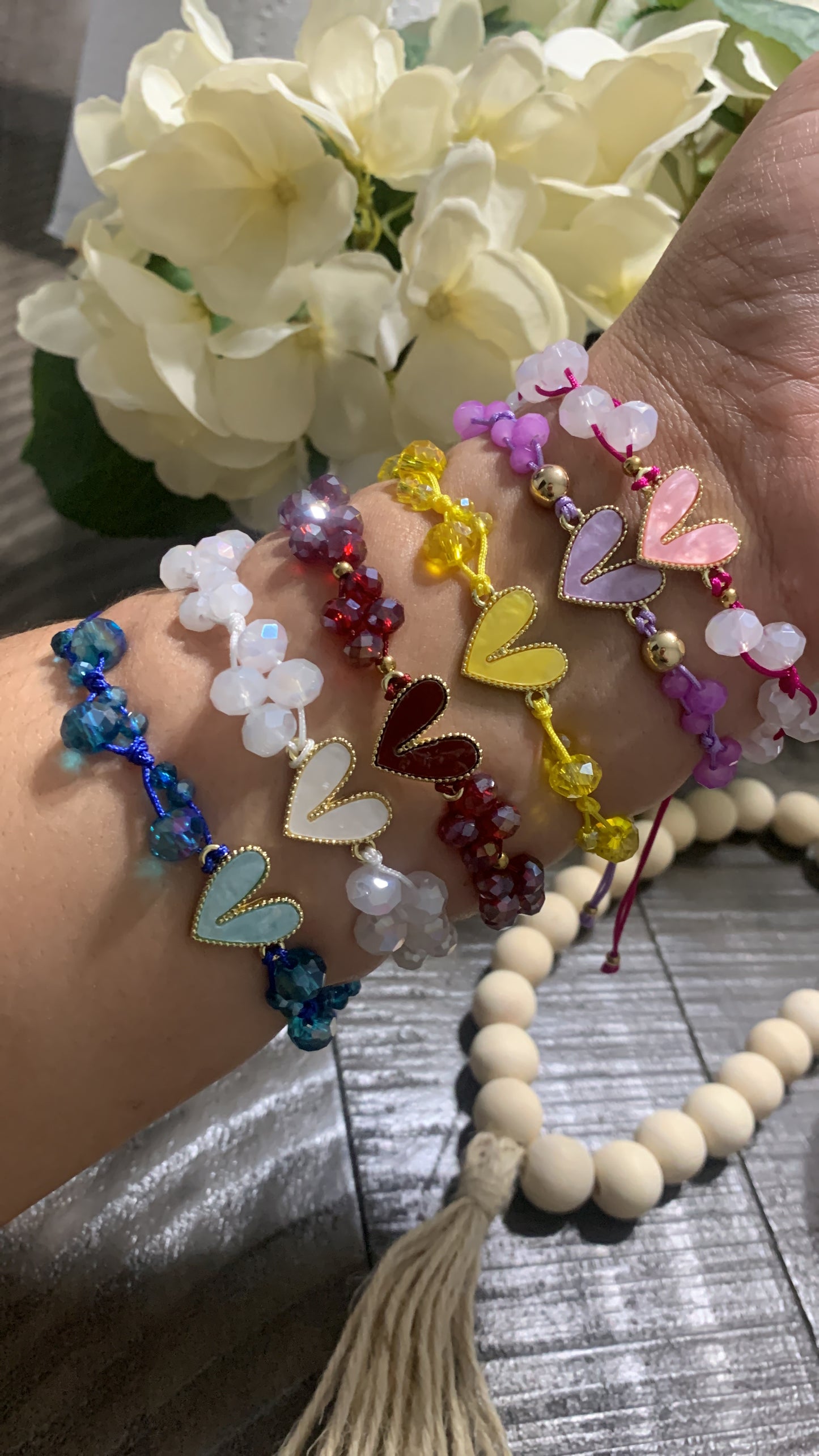 Heart Colors Bracelet Crystal
