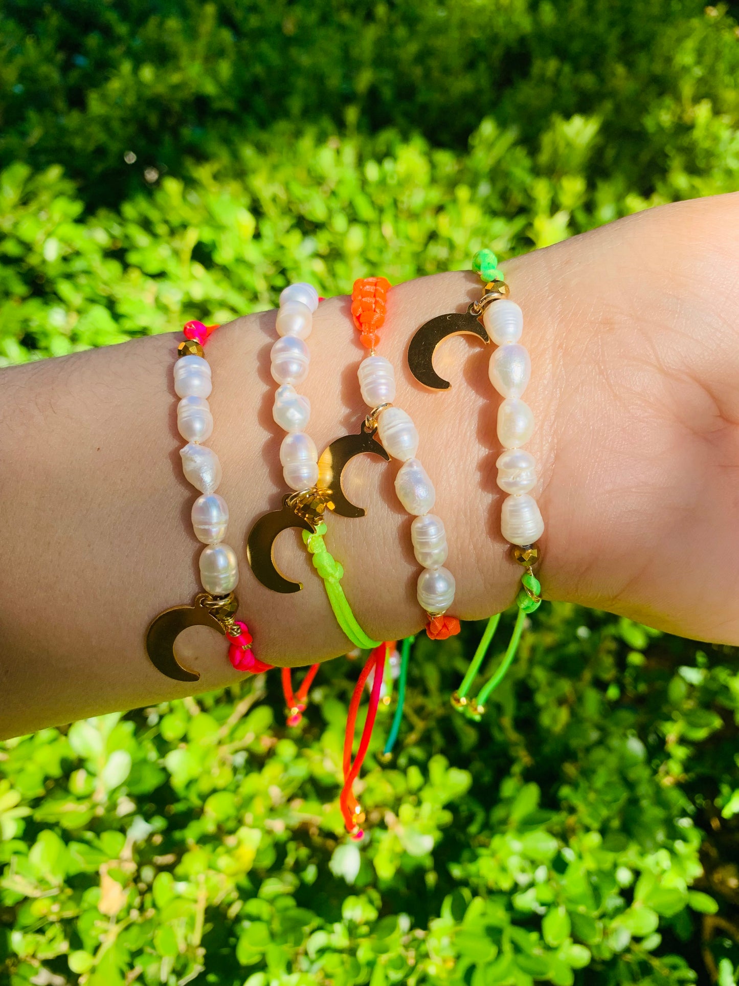 Moon neon bracelet