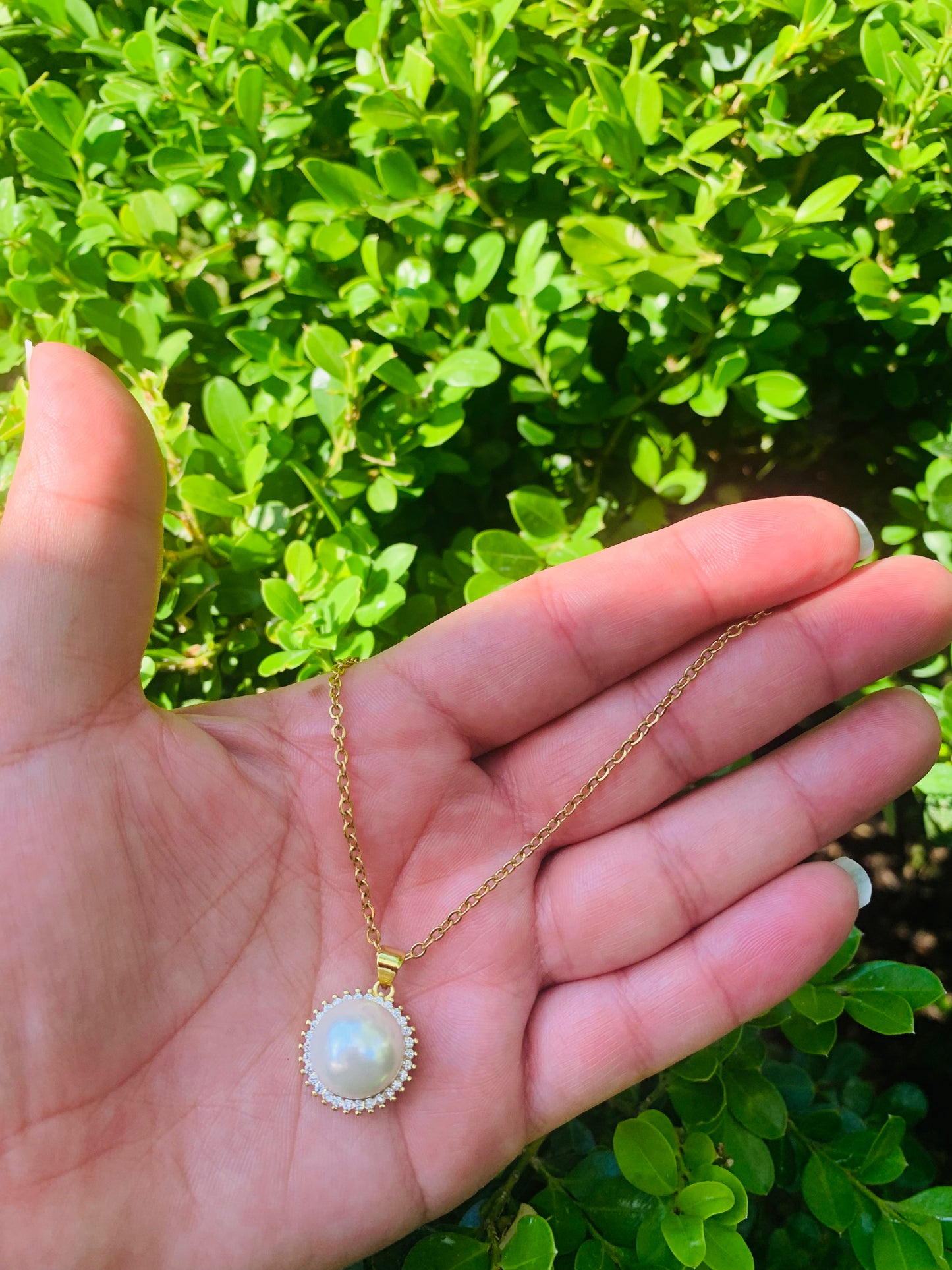 Necklace Pearl Charm